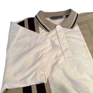 Vintage David Taylor Color Blocked Paneled Polo Shirt Sz‎ XL